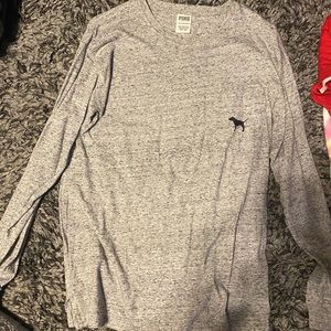 Pink plaid long sleeve shirt